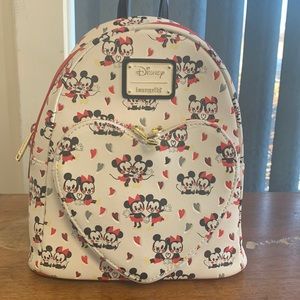 Minnie & Mickey love Disney loungefly backpack